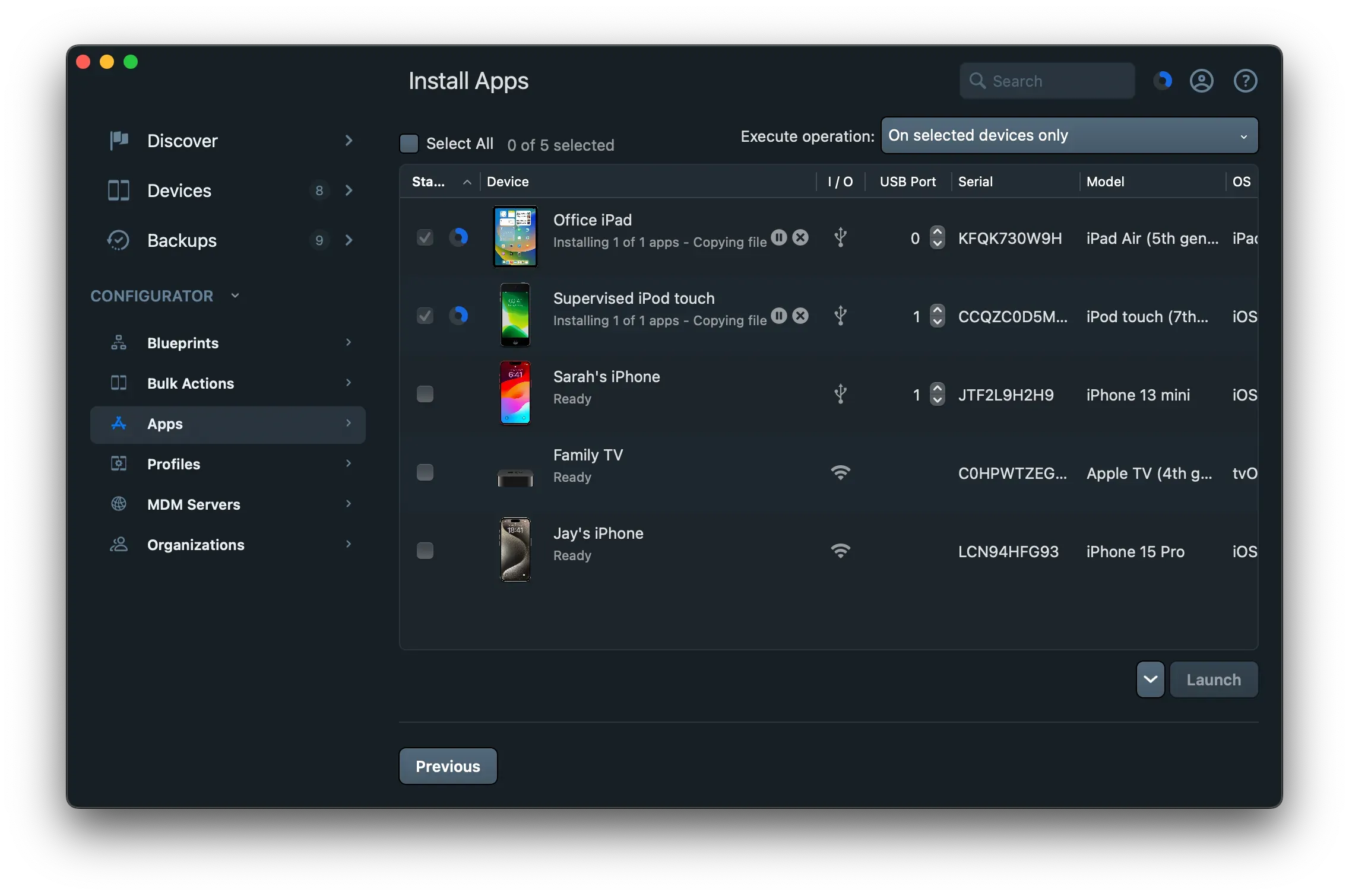 iMazing Configurator Install Apps