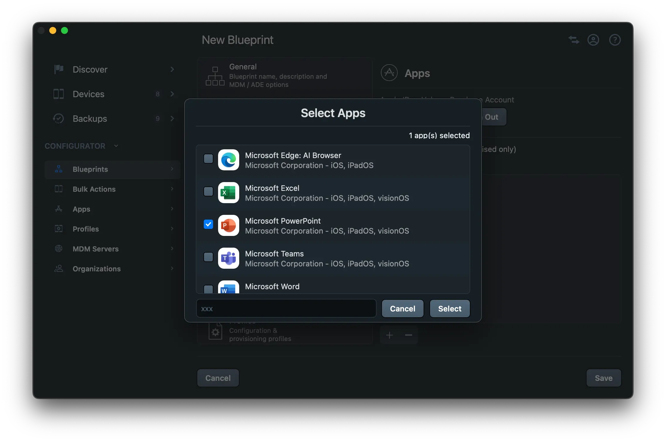 iMazing Configurator Select App