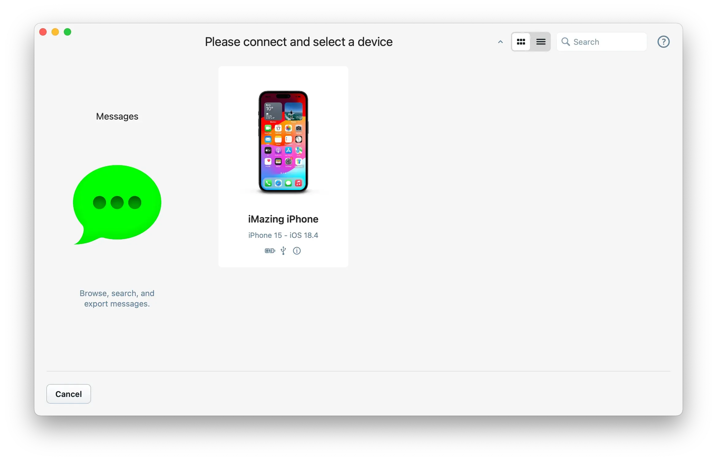 Connected Apple device