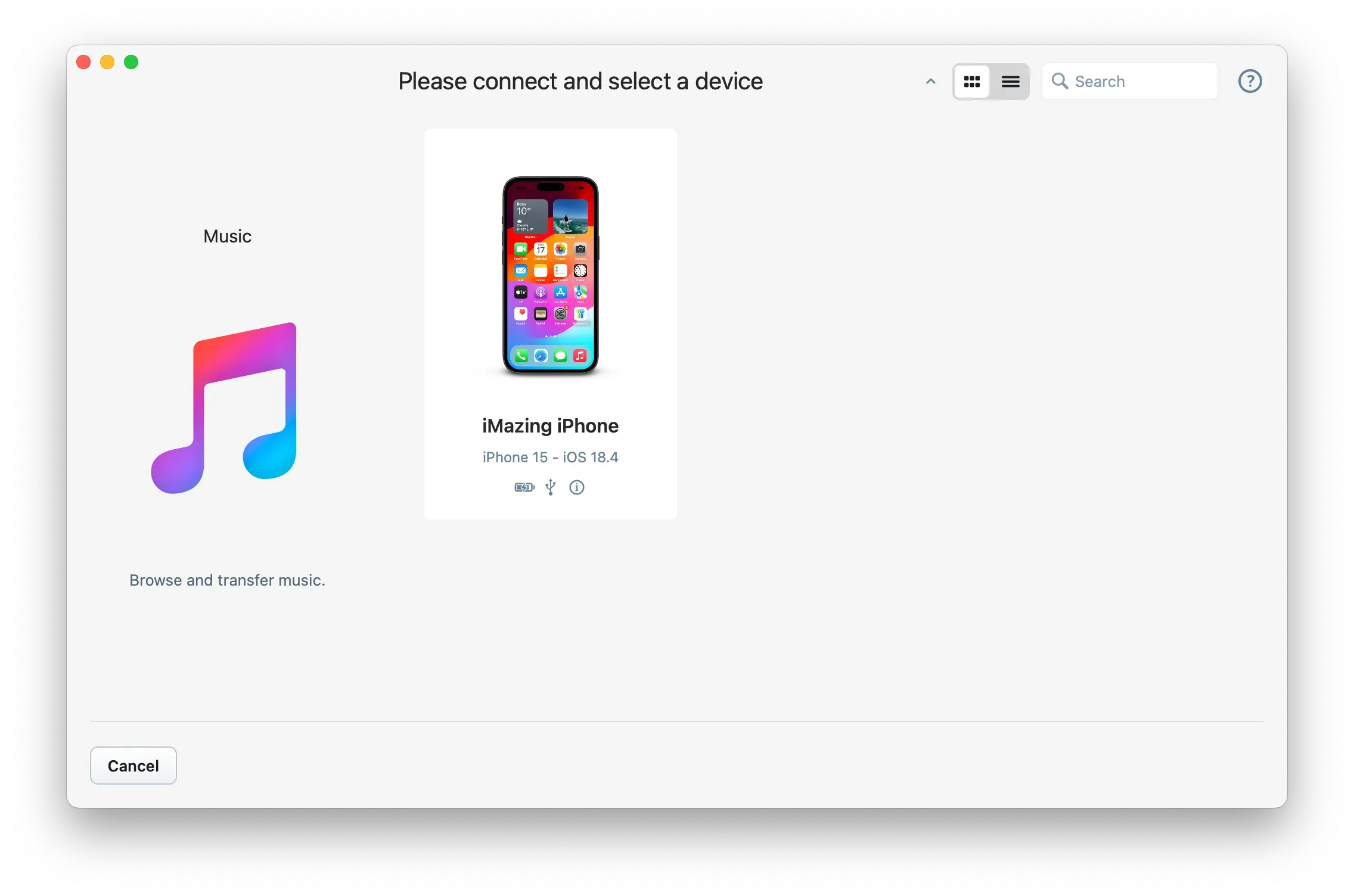 Connected Apple device