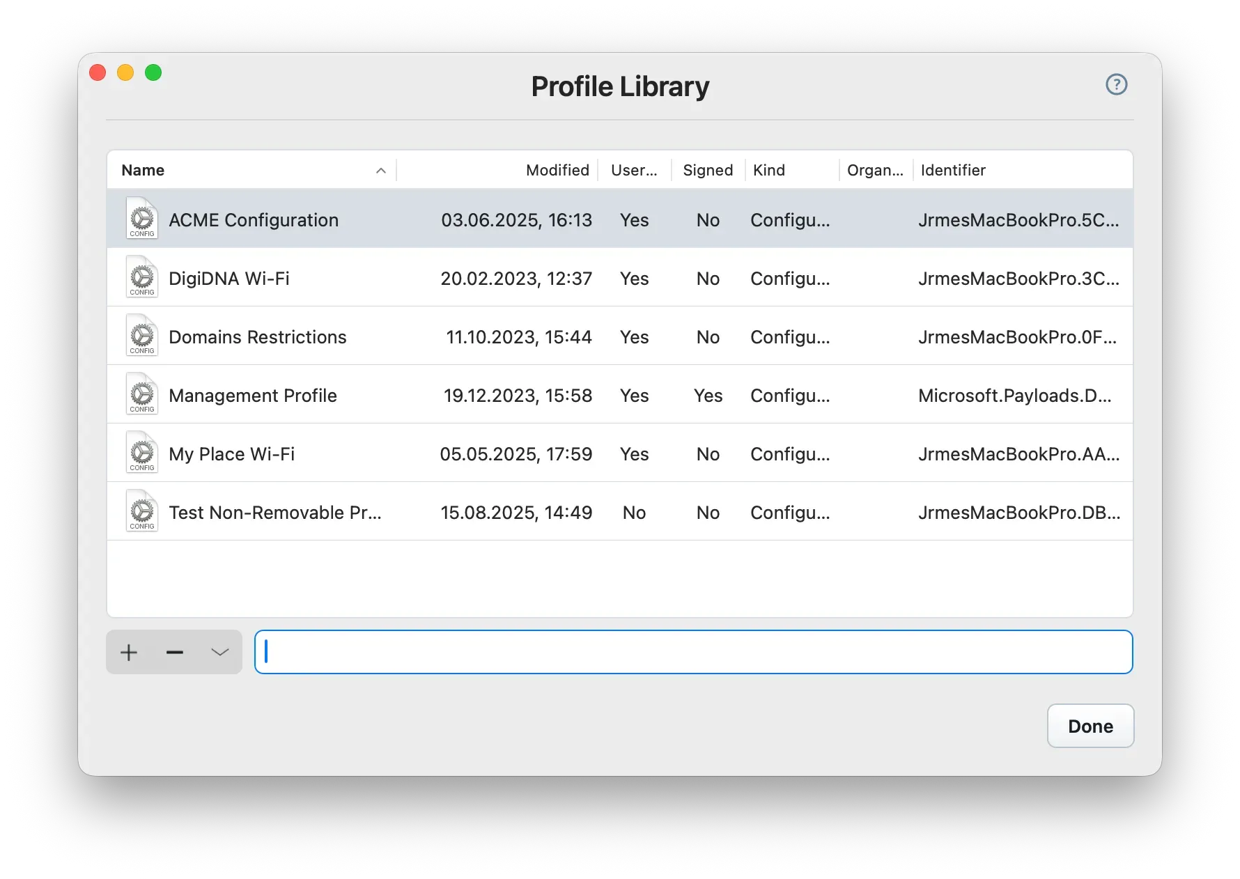 iMazing Profiles Library