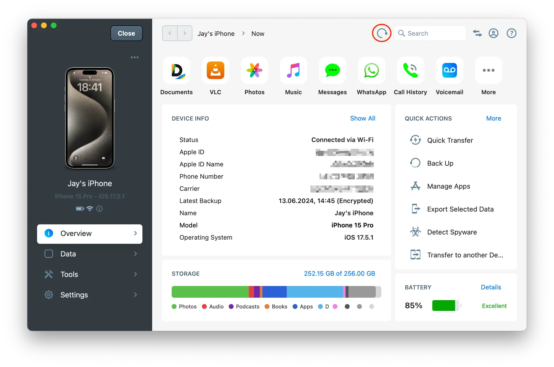iMazing 3 Refresh Icon