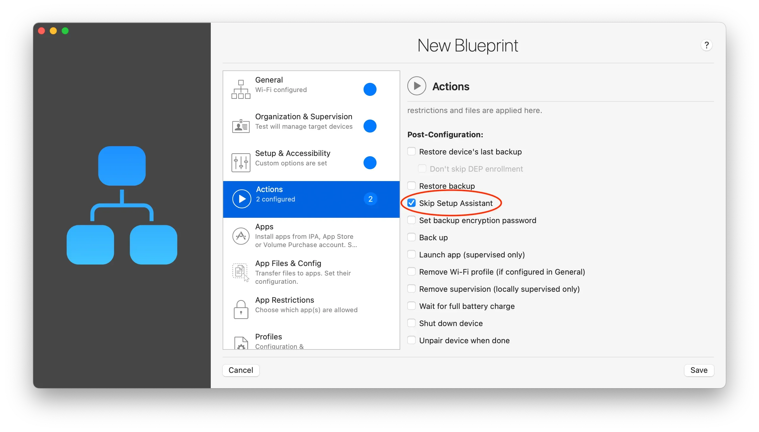 Skip the Setup wizard