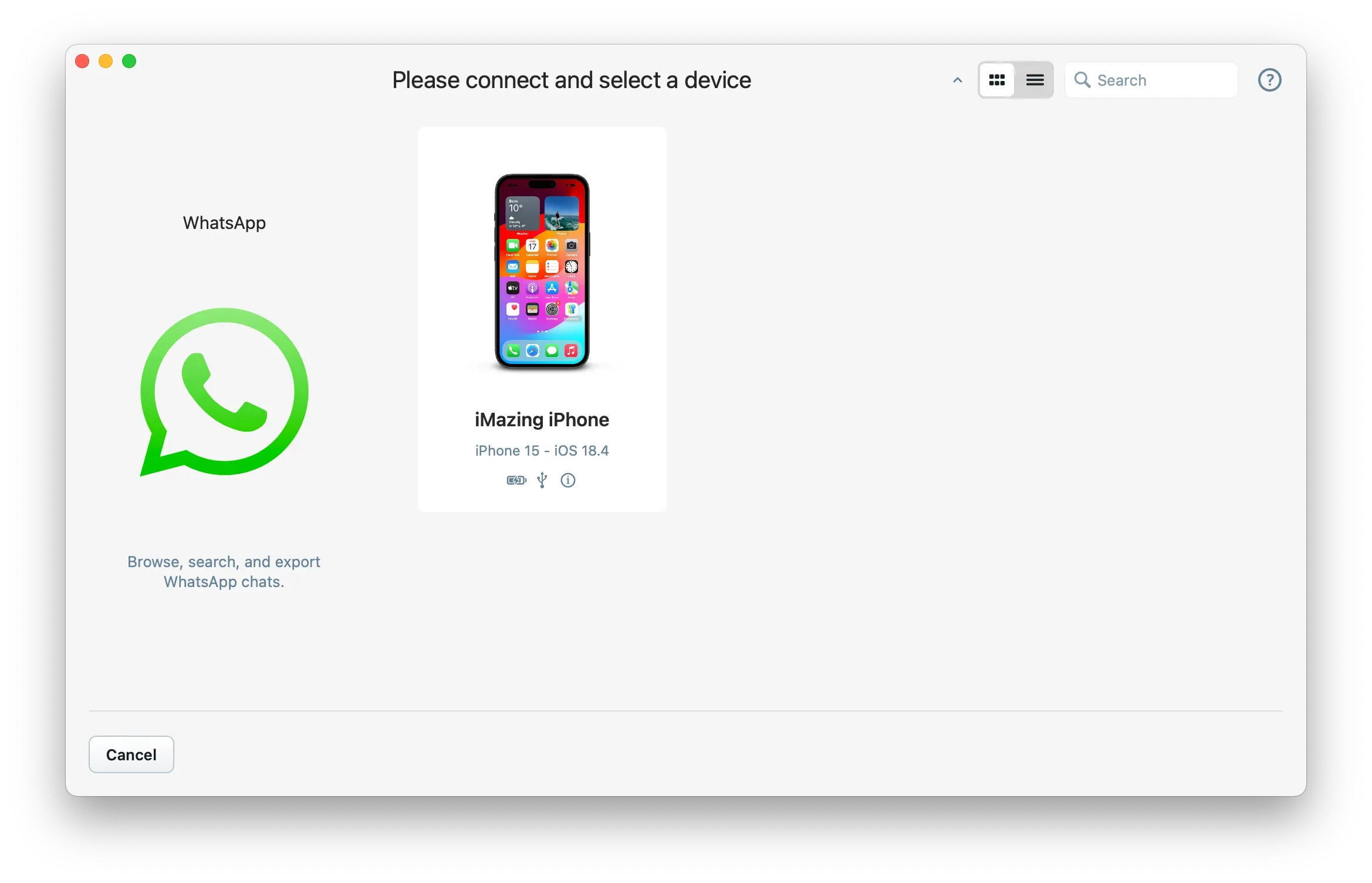 Connected Apple device